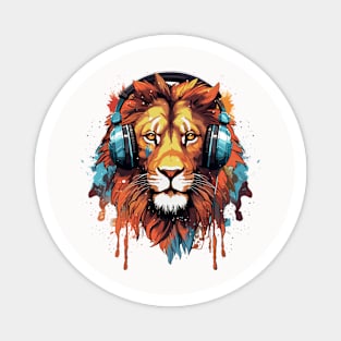 Cool Lion Animal Beauty Nature Wildlife Fun Music Magnet